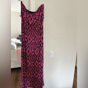 Strapless maxi dress